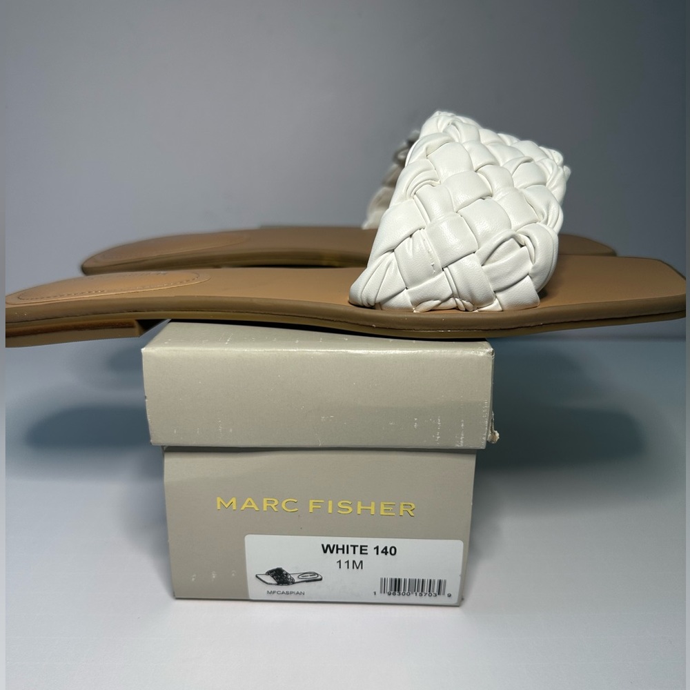 Marc Fisher White Sandals
